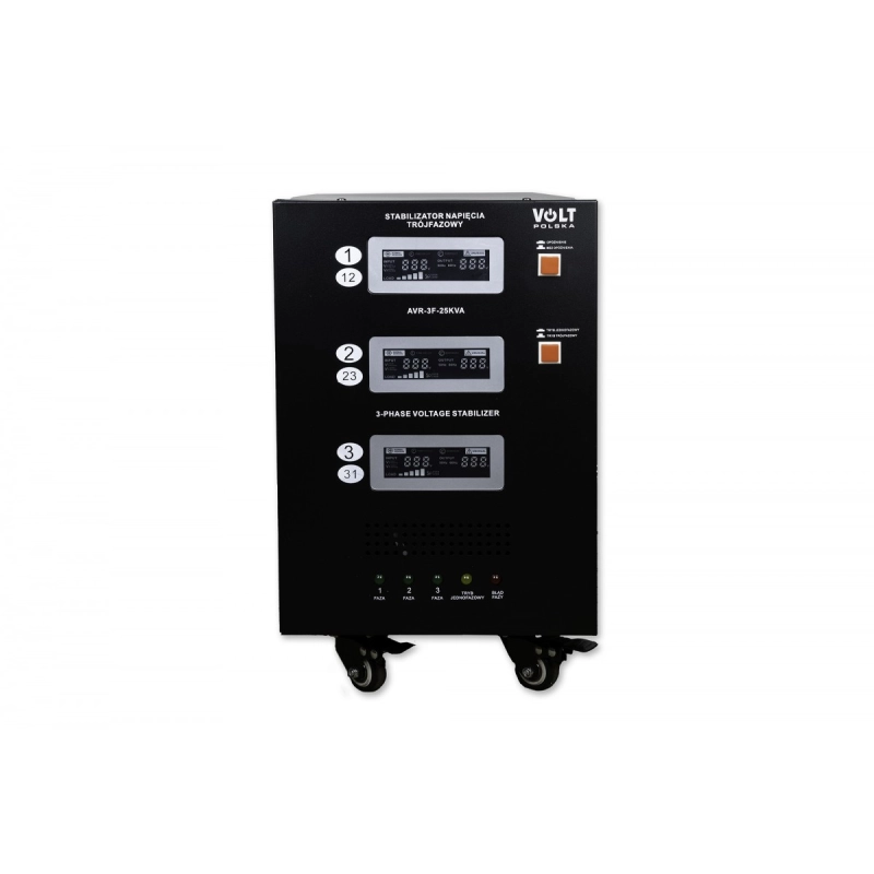 STABILIZATOR NAPIĘCIA TRÓJFAZOWY AVR PRO 25000VA 3% 3F